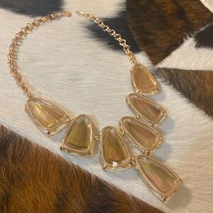 Kendra Scott Statement Necklace-rose gold